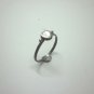 Vintage 925 Sterling Silver Rings Women Jewelry Heart Retro Styles Size 6.5