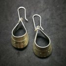 Fine 925 Silver Earrings Fashions Funky Funny Ribbon Styles Dangle 50 mm