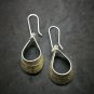 Fine 925 Silver Earrings Fashions Funky Funny Ribbon Styles Dangle 50 mm