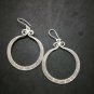Fine 925 Silver Earrings Vintage Tibet Bali Flower Texture Theme Styles 65x43 mm
