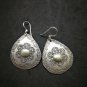 Fine 925 Silver Earrings Vintage Tribal Arabian Art Theme Design Dangle 45x32 mm
