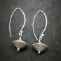 Fine 925 Silver Earrings Vintage Funny Long Hook Beads Tribal Tibet Styles 45 mm