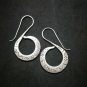 Fine 925 Silver Earrings Spiral sticky windy texture long drop