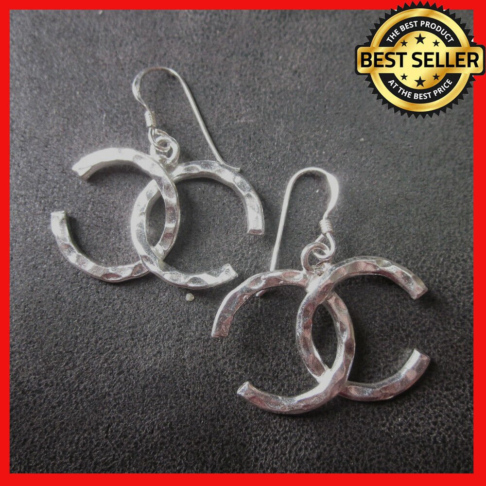 Fine Silver Earrings Sterling 925 Night Party Cafe Women Fashions Charms Dangles