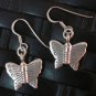Fine Silver Earrings Sterling 925 Premium Argento Orecchini Butterfly cute Charm