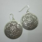 Orecchini d'argento Hill Tribe Fine Silver Earrings Dangles Round Gleaming Lux