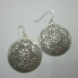 Orecchini d'argento Hill Tribe Fine Silver Earrings Dangles Round Gleaming Lux