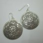 Orecchini d'argento Hill Tribe Fine Silver Earrings Dangles Round Gleaming Lux