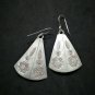 Fine 925 Silver Earrings Asian Arts Fashions Vintage Tribal Dangle 30x50 mm