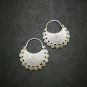 Fine 925 Silver Earrings Vintage Spiral Swirl Half Moon Curve Hang