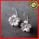 Fine Silver Earrings Sterling 925 Petunia Flower Women Fashions Charms Dangles