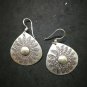 Fine 925 Silver Earrings Vintage Asian Tribal Retro Theme Texture 48x32 mm