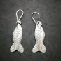 Fine 925 Silver Earrings Fashions Asian Lucky Happy Smile Small Fish 53 mm