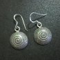 Hill Tribe Fine Sterling Silver Earrings Round Spiral Filigree Aretes &Atilde;&cedil;redobber