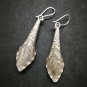 Fine 925 Silver Earrings Vintage Tribal long Stick Charms Savage Theme Art 65 mm