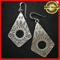 Fine 925 Silver Earrings BOHO Gypsee PUNK Tribal Retro Styles 60x27 mm