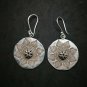 Fine 925 Silver Earrings Vintage Tribal Buddha Theme Bali Tibet Styles 29x40 mm