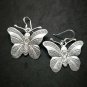Fine 925 Silver Earrings Savage Asian Tribal Butterfly Moth Type7 35x40 mm