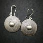 Fine 925 Silver Earrings Vintage Tribal Spiral Multiple Round Circle 29x45 mm