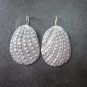 Fine Silver Earrings Sterling 925 Shell Cover Fin Oval Theme Women Fashions