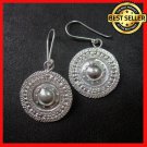 Fine Silver Earrings Sterling 925 Round Shining Goth Theme Styles Women Fashions