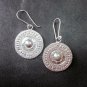 Fine Silver Earrings Sterling 925 Round Shining Goth Theme Styles Women Fashions