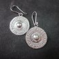 Fine Silver Earrings Sterling 925 Round Shining Goth Theme Styles Women Fashions