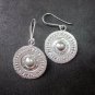 Fine Silver Earrings Sterling 925 Round Shining Goth Theme Styles Women Fashions