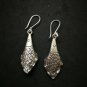 Fine 925 Silver Earrings Vintage Small Dangle Short Fish Sea Summer theme 50 mm