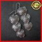 Fine Silver Earrings Sterling 925 Triple Layers Hearts Women Fashions Dangles