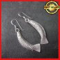 Fine Silver Earrings Sterling 925 Jumpin Fish Bass Women Fashions Charms Dangles