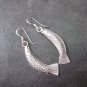 Fine Silver Earrings Sterling 925 Jumpin Fish Bass Women Fashions Charms Dangles