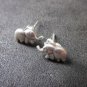 Fine Silver STUD Earrings Sterling 925 Cute Elephant Women Fashions Dangles