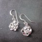 Fine Silver Earrings Sterling 925 Spiral Spin Ribbon Women Fashions Dangles