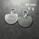 Fine Silver Earrings Sterling 925 Jewelry lot18 Dangle Tribal Half Moon 20