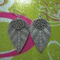 Fine Sterling 925 Silver Earrings Jewelry Lovely Filigree Nature Collectible