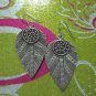 Fine Sterling 925 Silver Earrings Jewelry Lovely Filigree Nature Collectible