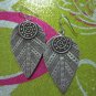Fine Sterling 925 Silver Earrings Jewelry Lovely Filigree Nature Collectible