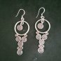 Fine 925 Silver Earrings Sterling Hilltribe Women Jewelry Spiral Charms #23238