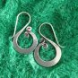 FINE SILVER EARRINGS 925 STERLING CRAFT VINTAGE TRIBAL PLAIN SPIRAL LOT1614