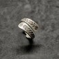 Fine Silver Rings 925 Sterling Adjustable Size Vintage Roller Olive Leaf Winner