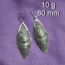 FINE SILVER EARRINGS 925 STERLING CRAFT VINTAGE FASHION JEWELRY DANGLE LOT1749