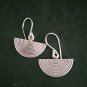 Fine 925 Silver Earrings Sterling Hilltribe Women Jewelry Filigree Curve #23226