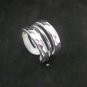FINE SILVER RINGS 925 STERLING ADJUSTABLE SIZE HAMMER FASHION WIDE STYLES
