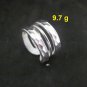 FINE SILVER RINGS 925 STERLING ADJUSTABLE SIZE HAMMER FASHION WIDE STYLES