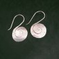 Fine 925 Silver Earrings Sterling Hilltribe Women Jewelry Roll Hook #23210