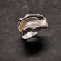 Fine Silver Rings 925 Sterling Adjustable Size Vintage 3D Nepenthes Band Shape