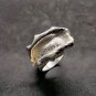 Fine Silver Rings 925 Sterling Adjustable Size Vintage 3D Nepenthes Band Shape