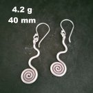 Fine 925 Silver Earrings Sterling Hilltribe Jewelry Filigree Hang Dangle #23246