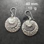 Fine Silver Earrings Sterling 925 Jewelry lot18 Dangle Double Layers Round 13